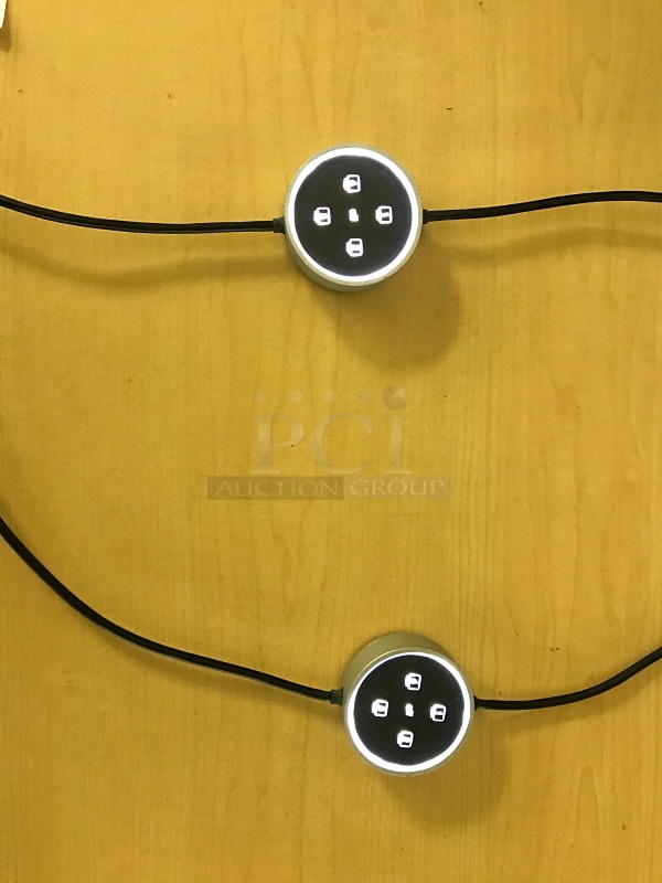 Steelcase media:scape Video Conference Table w/ 8 Way Laptop Sharing & HDTV, 115v 1ph, Tested & Working! - Image 2 of 7