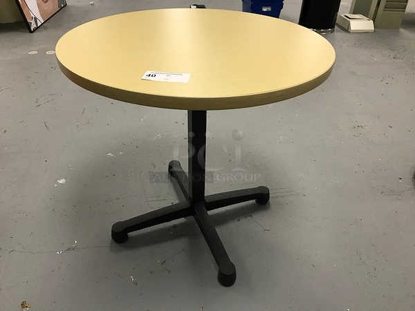 Round Herman Miller Meeting Table - Image 1 of 1