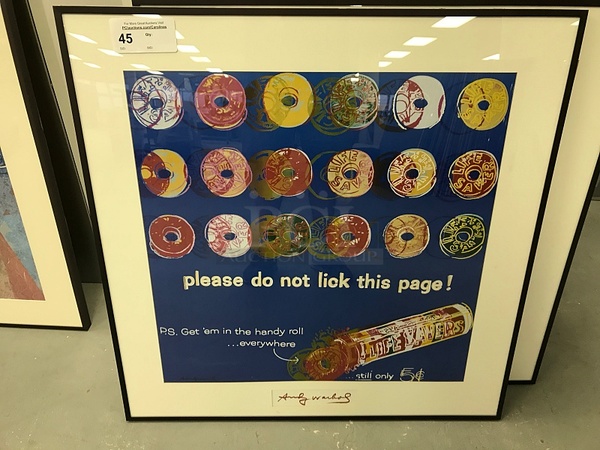 Two Andy Warhol LifeSavers Framed Prints - Image 1 of 3