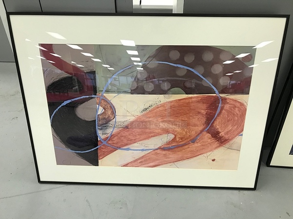 Two Abstract Framed Poster Prints - Image 2 of 2