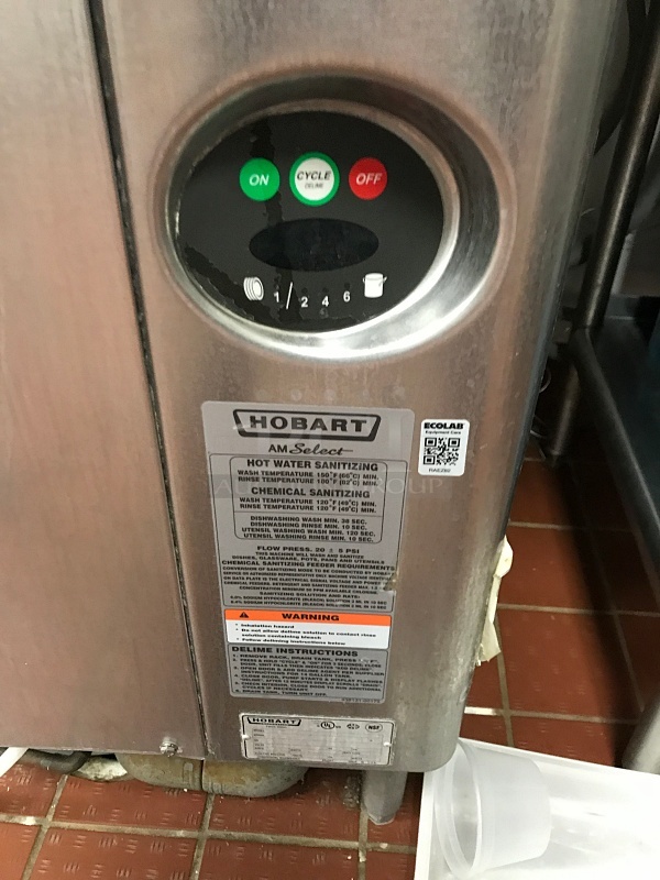 Hobart AM15 Pass Through High Temp  Dish Machine, 208v 3ph, Tested & Working! - Image 2 of 4