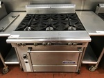 US Range 6 Burner Natural Gas Range w/ Standard Oven, Tested & Working!