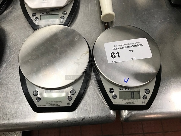 Two Taylor 11 Lbs Digital Scales, Tested & Working!