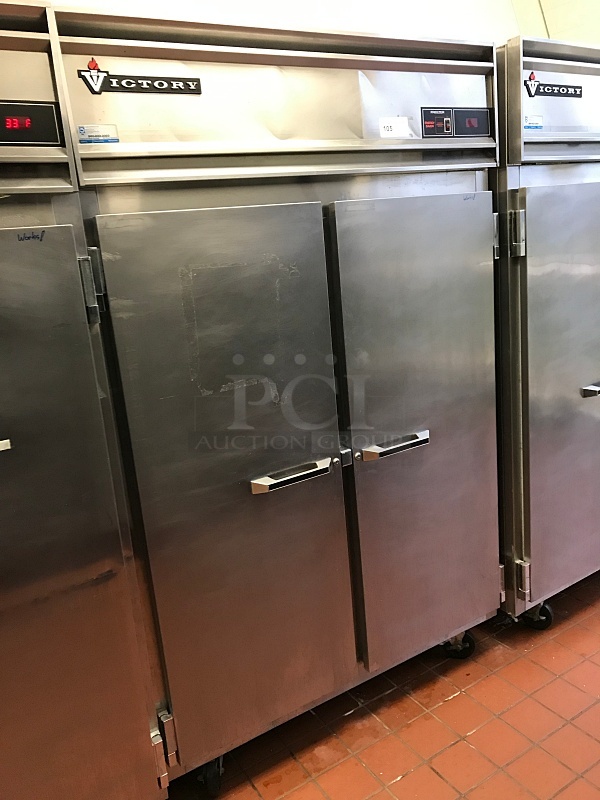 Victory FS-2D-S7 UltraSpec Series Freezer Featuring Secure-Temp Technology, Reach-In Two Door, 115v 1ph, Tested & Working!