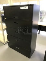 42" Four Drawer Lateral Filing Cabinet w/ Top Storage Shelf (2x bid)