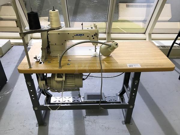 Juki DDL-8700 High-speed Single Needle Straight Lockstitch Industrial Sewing Machine w/ Table & Servo Motor, 115v 1ph, Tested & Working! - Image 1 of 4