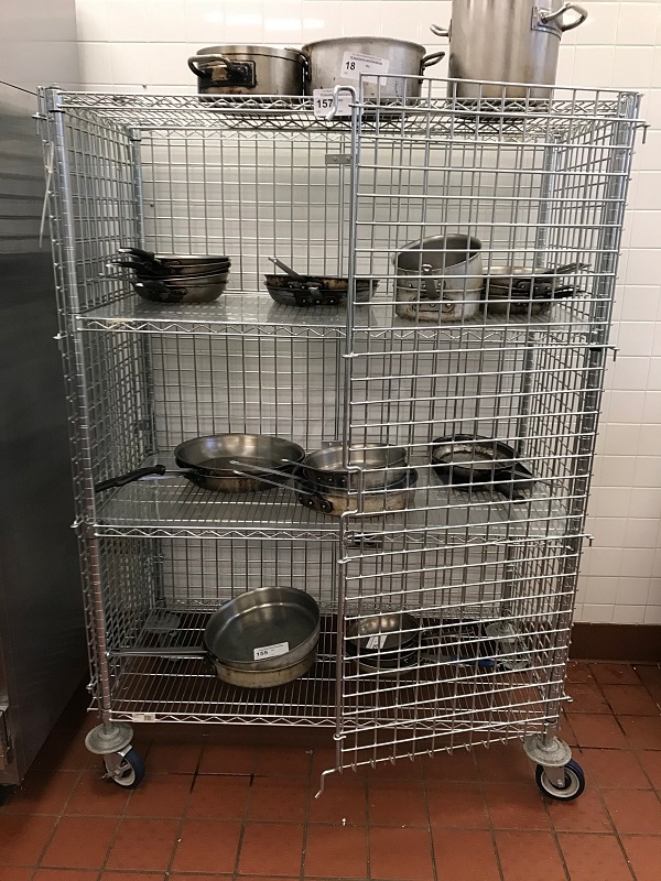 Lockable Metro Rack w/ Four Shelves - Image 1 of 2