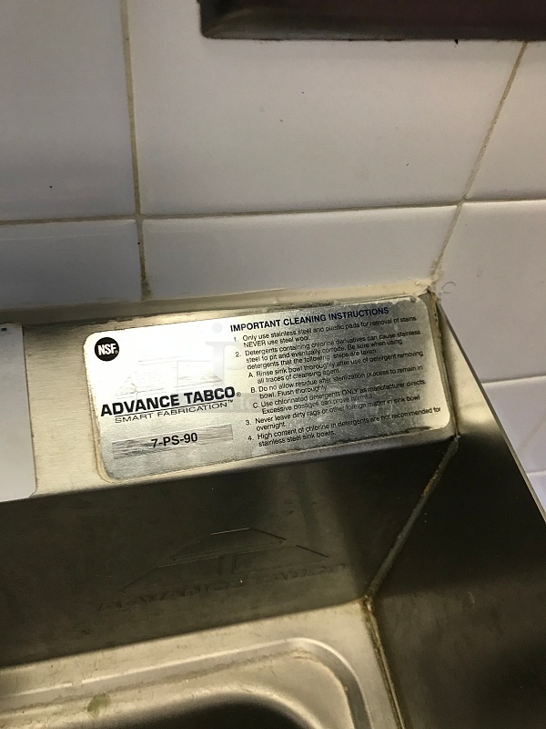 Advance Tabco Stainless Steel Pedestal Hand Sink w/ Foot Controls w/ Tork Pull Hand Towel Dispenser & Ecolab Automatic Hand Soap Dispenser  - Image 3 of 4