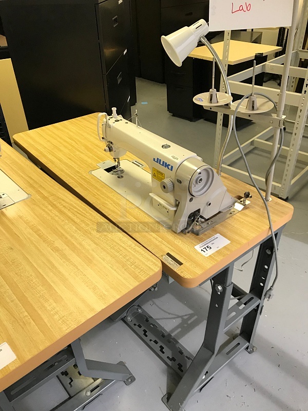 Juki DDL-8700 High-speed Single Needle Straight Lockstitch Industrial Sewing Machine w/ Table & Servo Motor, 115v 1ph, Tested & Working!