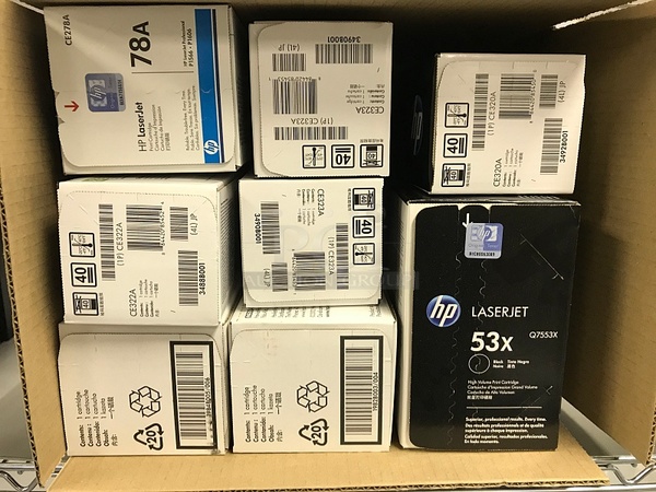 Three Boxes of Assorted HP Toner Ink Cartridges - Image 4 of 4