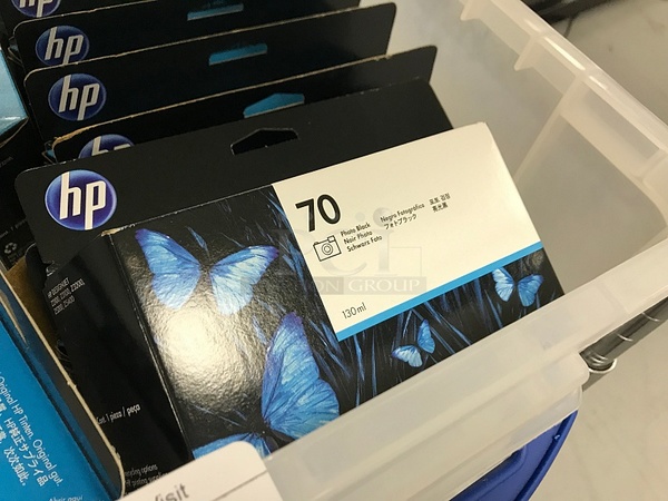 Three Totes of Assorted HP Toner Ink Cartridges - Image 3 of 5
