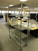 Metro Storage Rack w/ Five Shelves on Casters