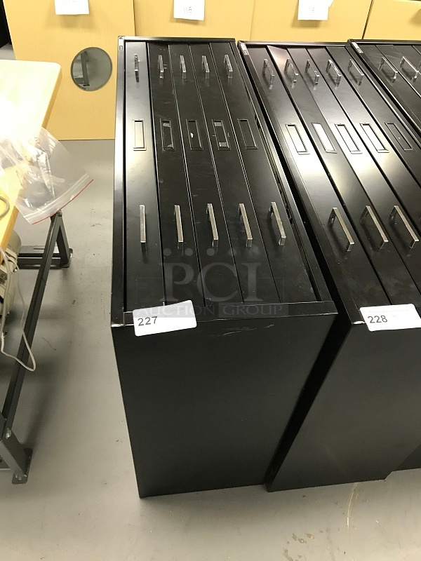 Mayline C-File Black Metal Five Drawer Plans / Maps Filing Cabinet - Image 1 of 2