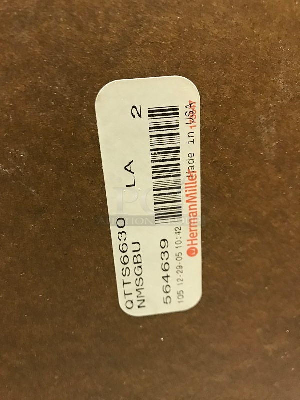Herman Miller Beach Wooden Top w/ Black Metal Legs - Image 2 of 2