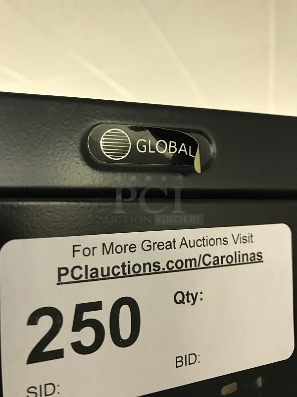 Global Black Metal Lockable Storage Cabinet w/ Four Shelves - Image 3 of 3