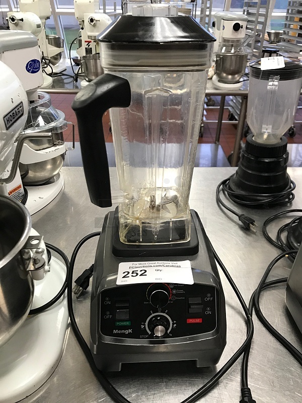 MengK Variable Speed Blender w/ Timer & Pulse Mode, 115v 1ph, Tested & Working! (See Video)