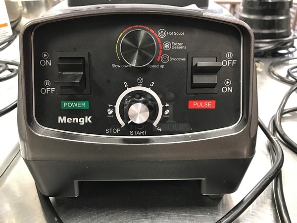 MengK Variable Speed Blender w/ Timer & Pulse Mode, 115v 1ph, Tested & Working! (See Video) - Image 2 of 3