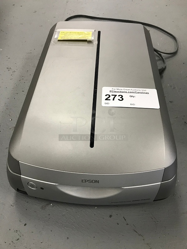Epson Perfection 4990 Pro Scanner, 115v 1ph, Tested & Working!