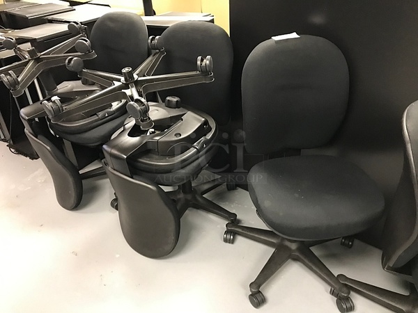 Seven Herman Miller Task Chairs