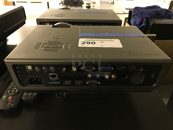 Optoma HD142X Projector 3000 ANSI lumens, 2x HDMI & MHL Support w/ Built-in 10W Speaker, 115v 1ph, Tested & Working! - Image 2 of 2
