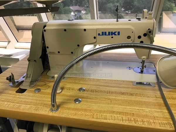 Juki DDL-8700 High-speed Single Needle Straight Lockstitch Industrial Sewing Machine w/ Table & Servo Motor, 115v 1ph, Tested & Working! - Image 3 of 3