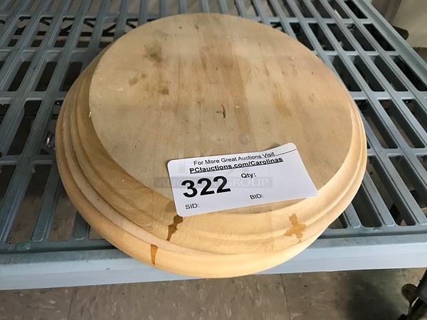 Two Wooden Cake Stands - Image 1 of 1