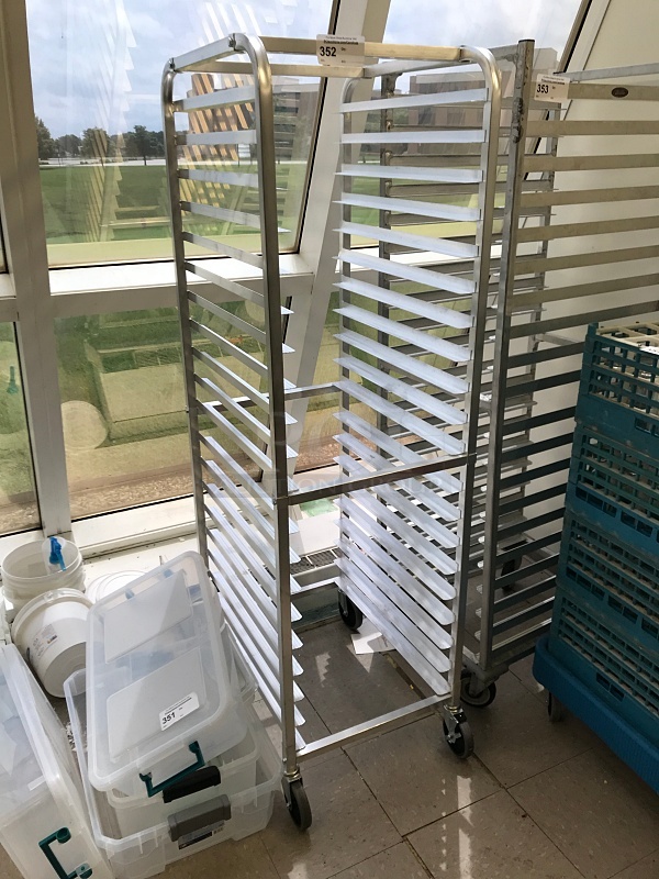 Welded Aluminum Speed Rack on Casters