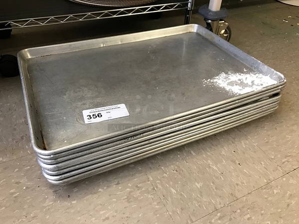 Nine Full Size Aluminum Sheet Pans - Image 1 of 1