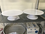 Two Plastic Rotating Cake Decoration Stands