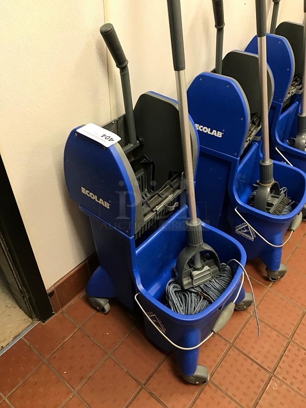 Three Ecolab Mops & Buckets - Image 2 of 2