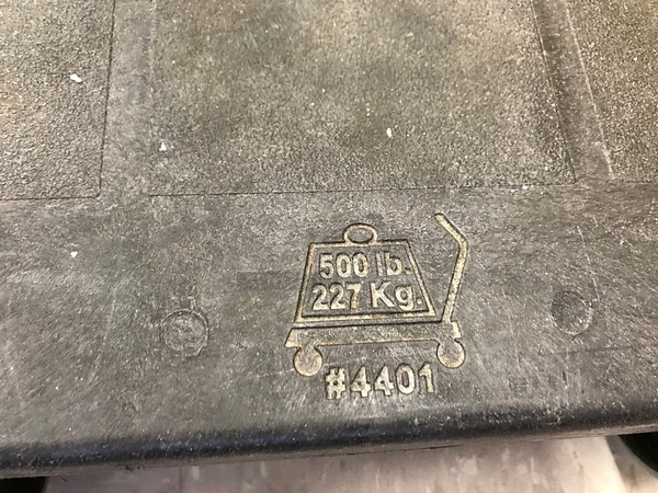 Rubbermaid 500 Lbs Cart w/ Push Handle - Image 3 of 3