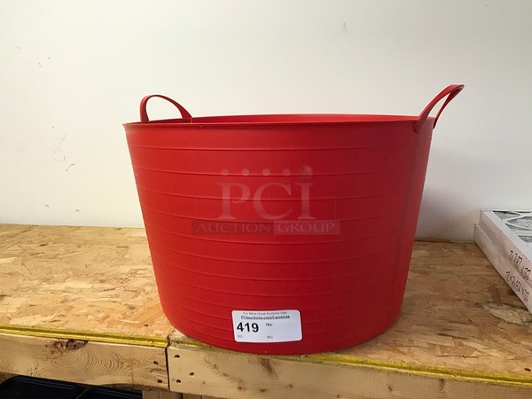 Red Rubber Bucket