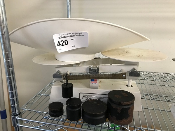 Detecto Bakers Scale w/ Weights & Ingredient Scoop - Image 1 of 2