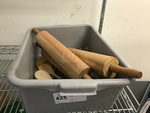 Wooden Rolling Pins & Bus Tub