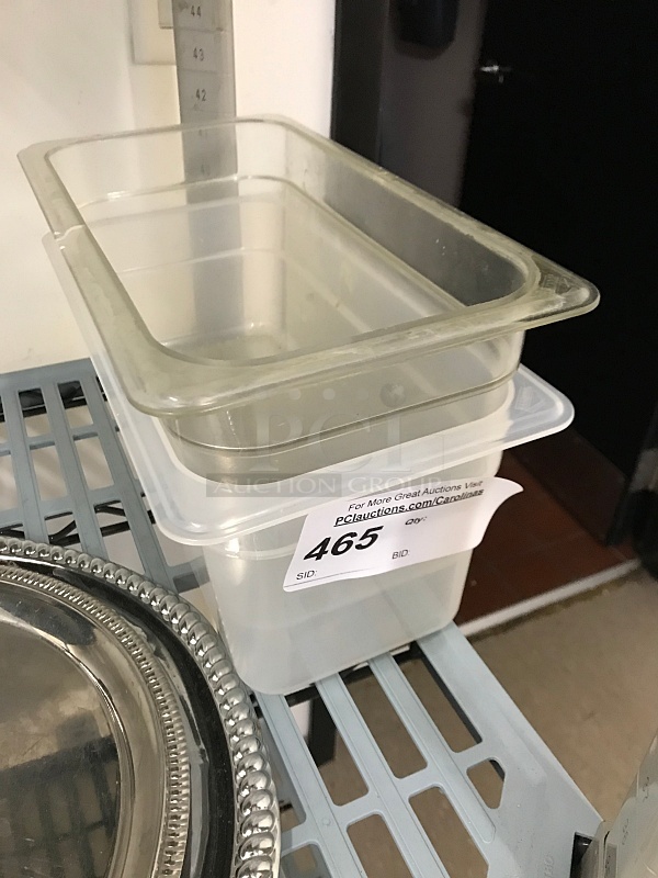 Two 1/3 Plastic Insert Pans