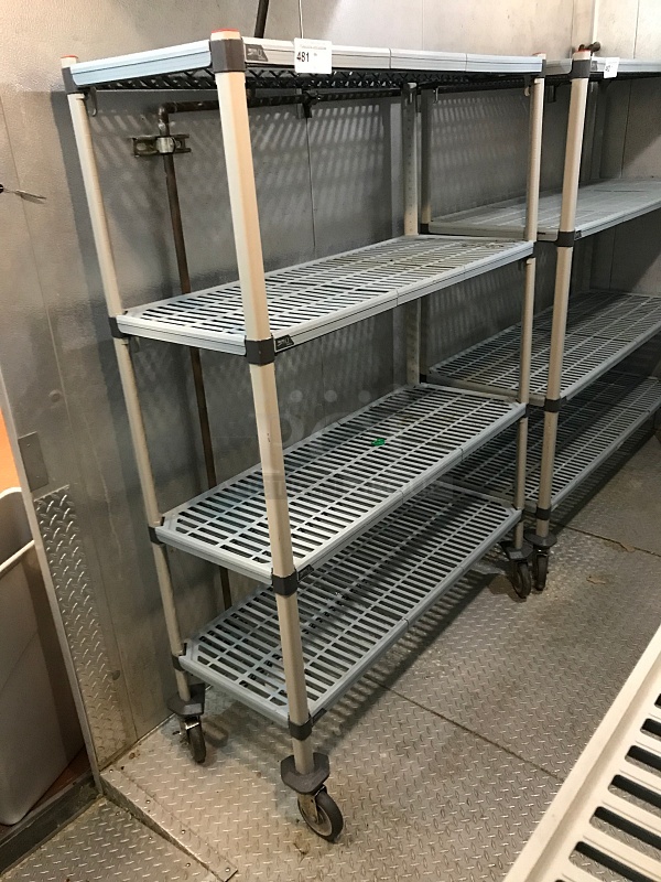 Metro Max Q Storage Shelf on Casters w/ Four Shelves