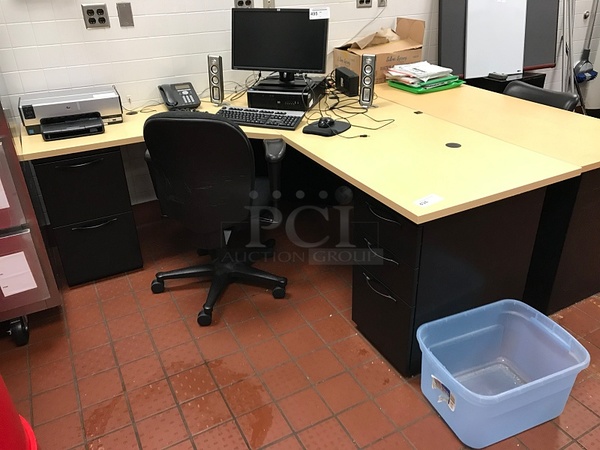 Herman Miller Corner Desk w/ Task Chair - Image 1 of 1