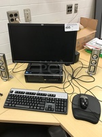 HP 6000 Pro Workstation & 22" Monitor w/ HP Bubble Jet Printer, 115v 1ph, Tested & Working!
