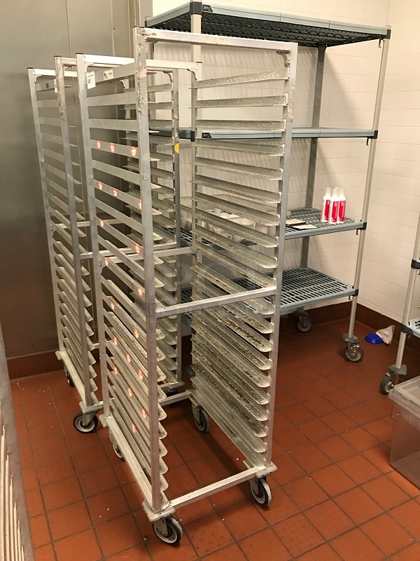 Welded Aluminum Bakers Speed Rack on Casters