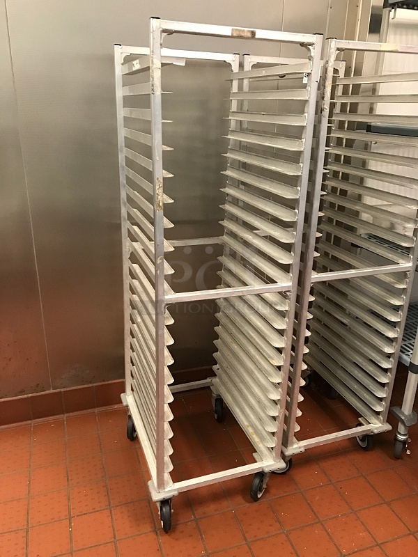 Welded Aluminum Bakers Speed Rack on Casters