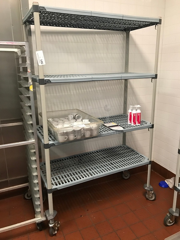Metro Max Q Storage Rack w/ Four Shelves on Casters - Image 1 of 2