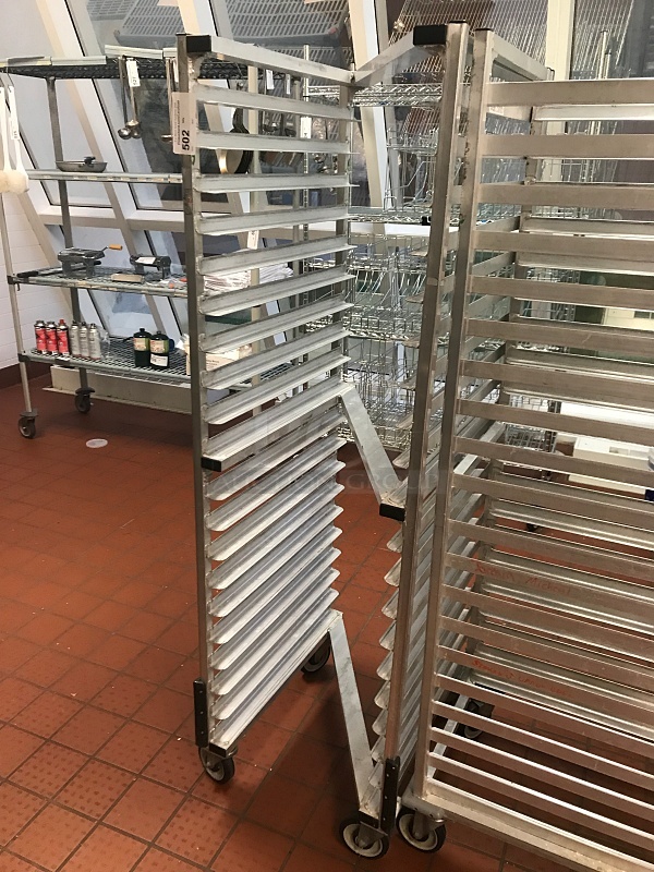 Welded Aluminum Bakers Speed Rack on Casters