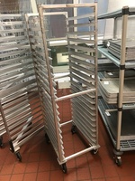 Welded Aluminum Bakers Speed Rack on Casters