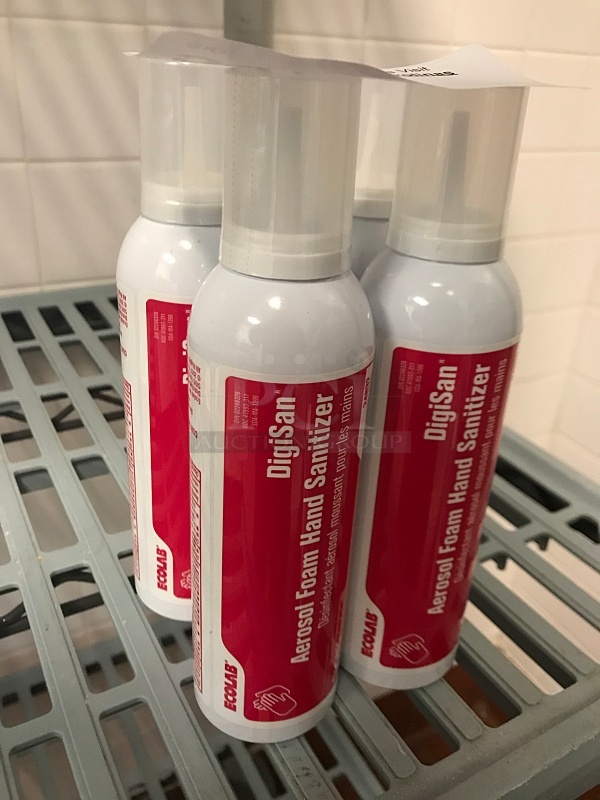 Four Cans of Aerosol Foaming Hand Sanitizer