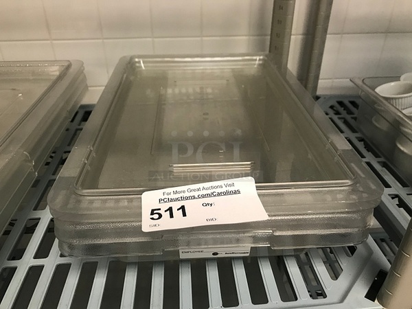 Clear Plastic Salad Bins w/ Lids