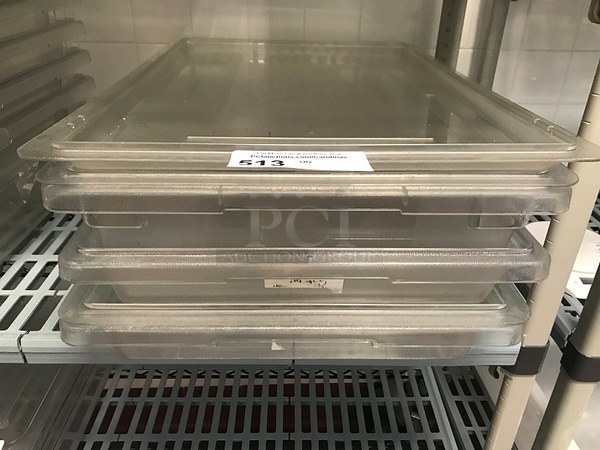 Clear Plastic Ingredient Bins w/ Lids