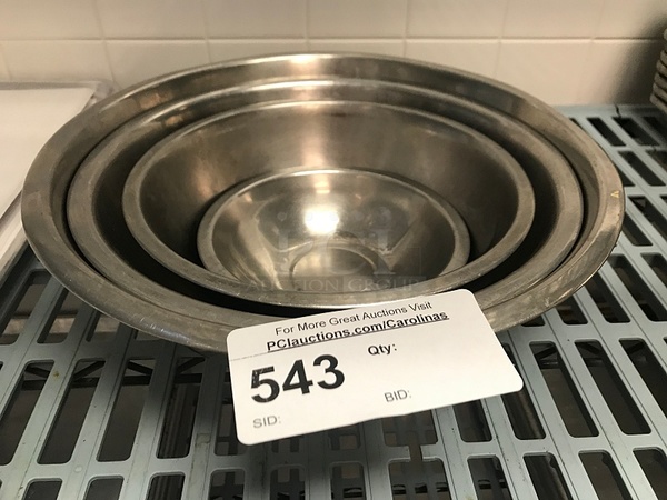 Assorted Stainless Steel Mixing Bowls