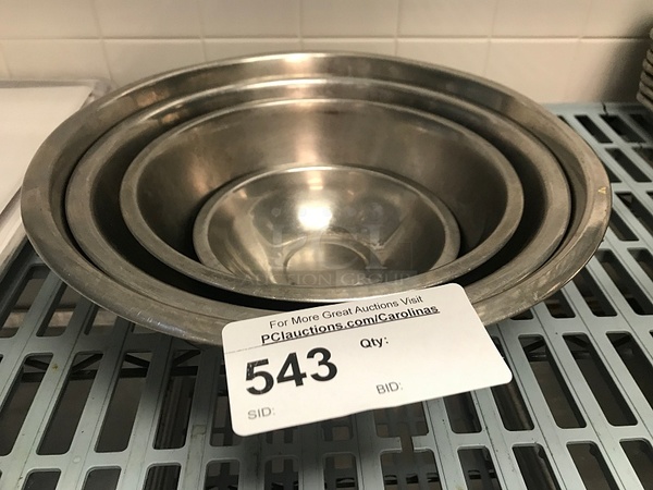Assorted Stainless Steel Mixing Bowls - Image 1 of 1