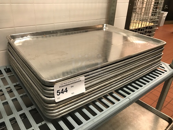 LIKE NEW! Dozen Full Size Aluminum Sheet Pans - Image 1 of 1