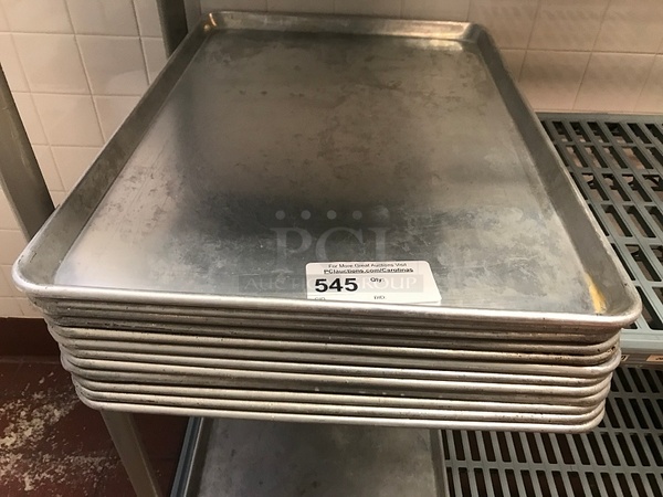 LIKE NEW! Dozen Full Size Aluminum Sheet Pans